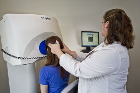optomap retinal exam westbrook